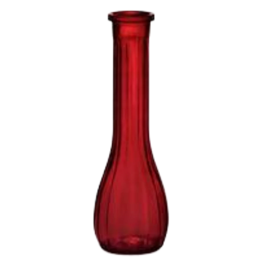 Bud vase 8 1/2" cranberry 24/c