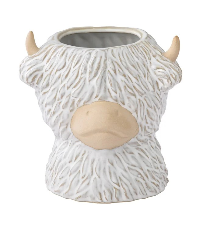 Highland Cow Head Planter 6.25