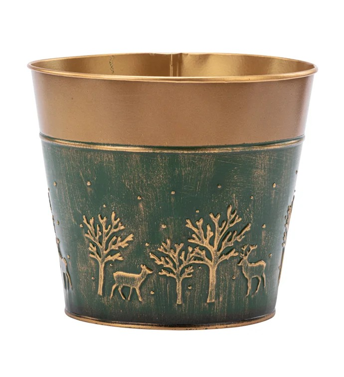 MET 6.5" Green Embossed Forest