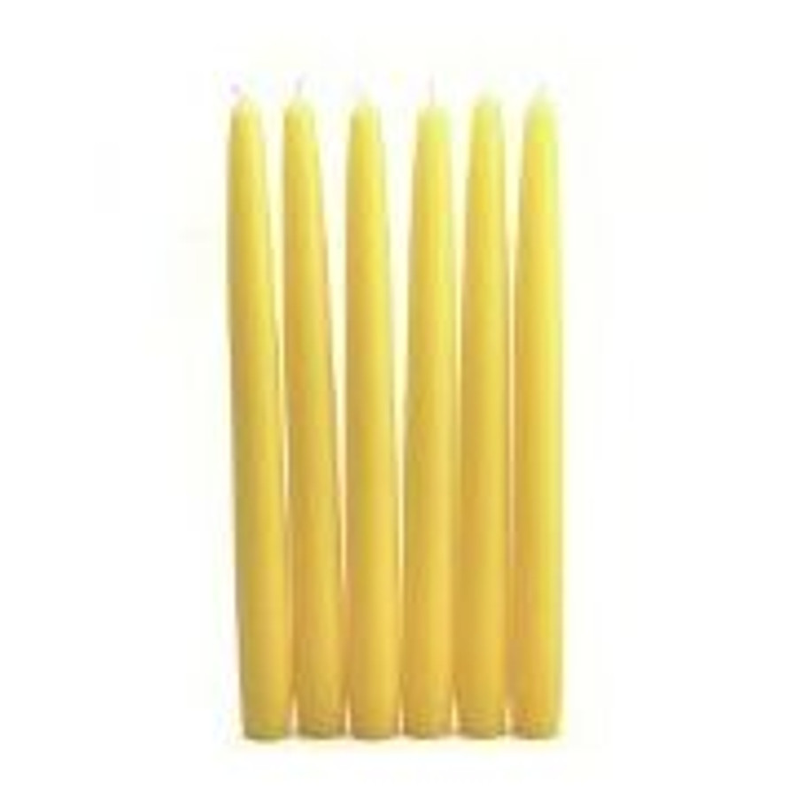 Candle Taper 12" Yellow 12bx