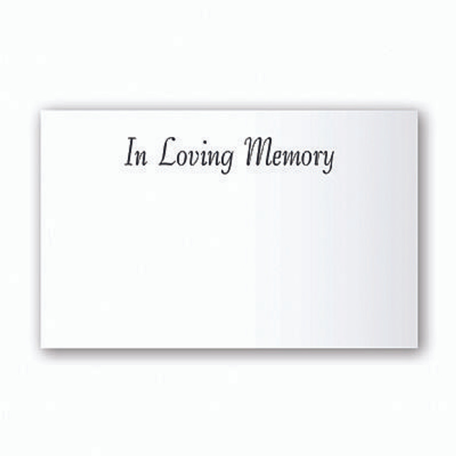 CARDS In Loving Memory Blk/Wht 50pack