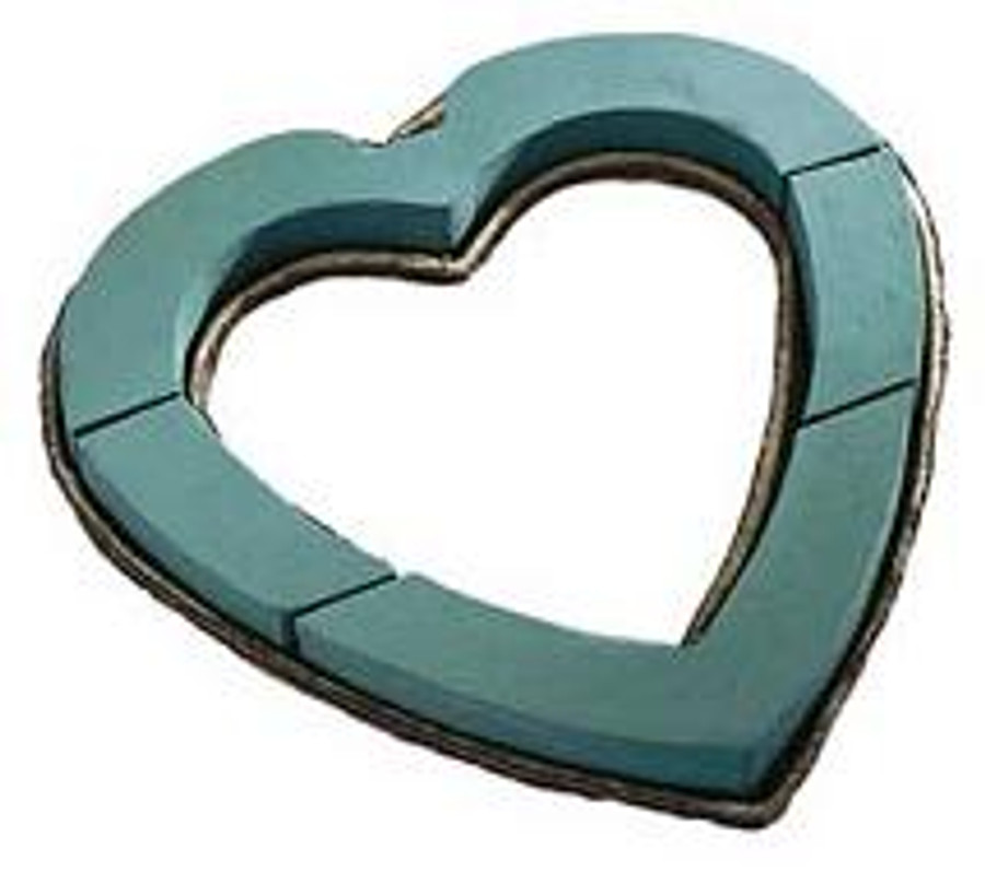 HEART OPEN mache 18" 2/pk