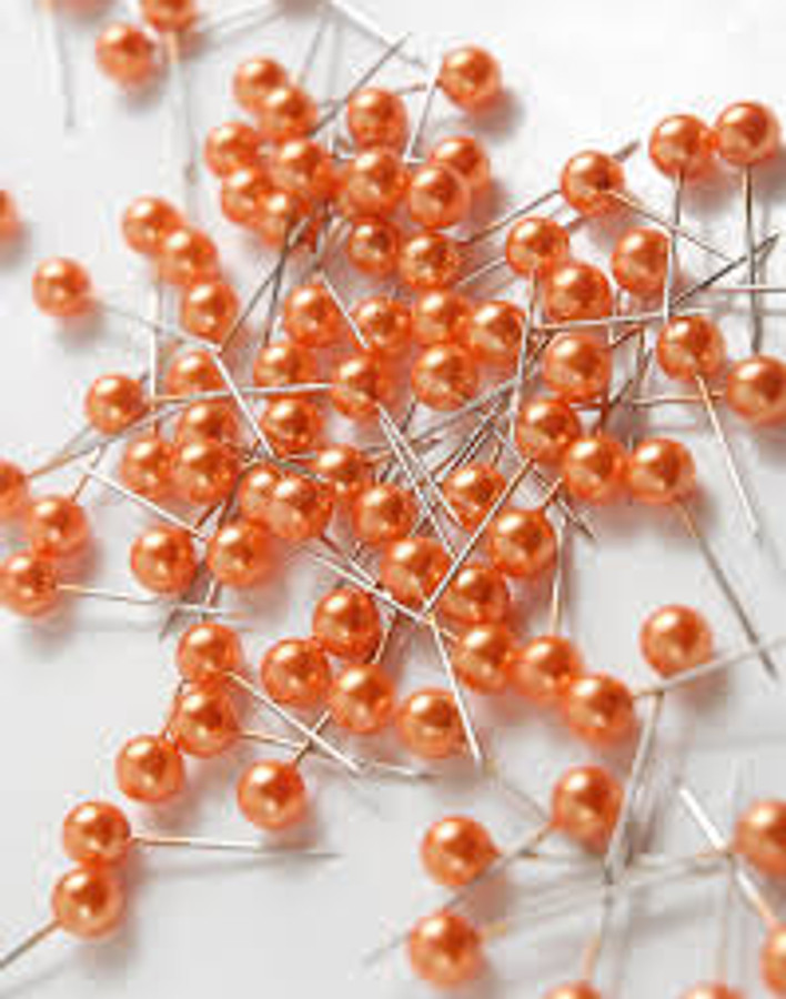 PIXIE PINS ORANGE 100PCS