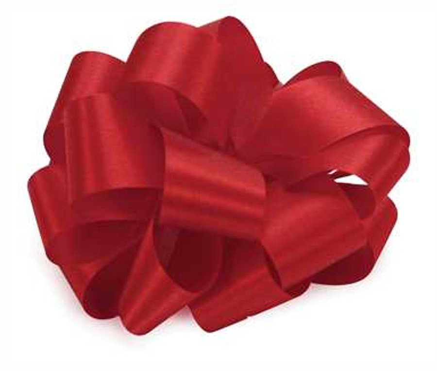 #40 SATIN ribbon RED 50yrds.