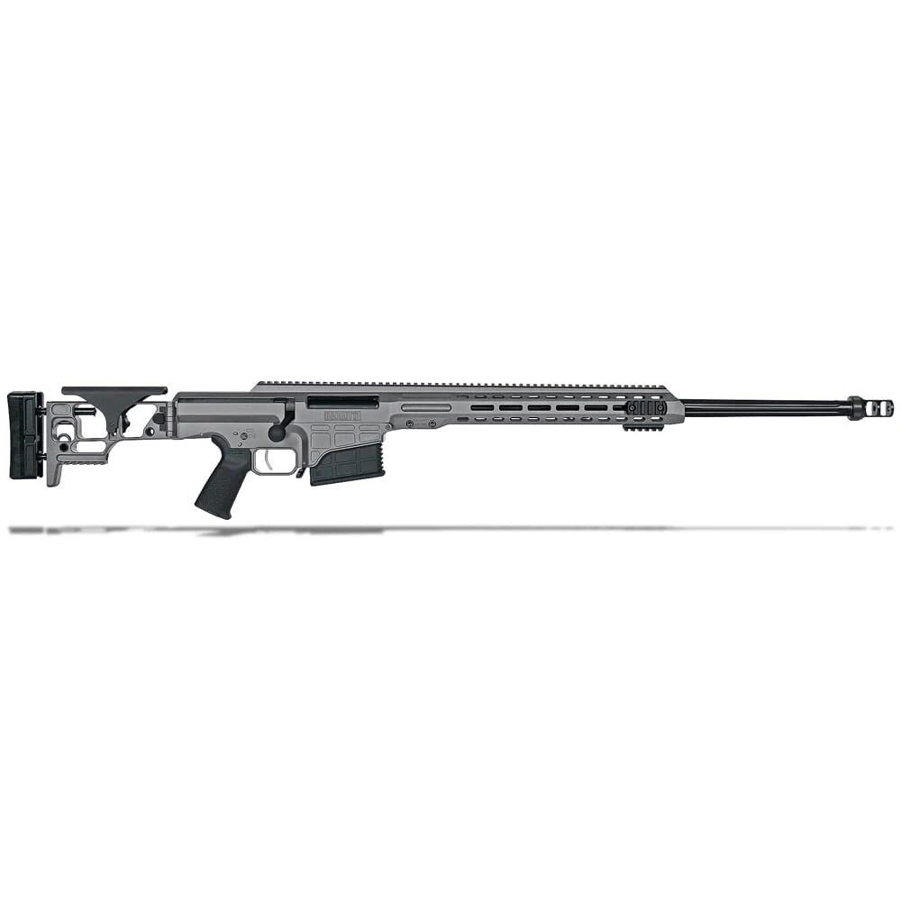 Barrett MRAD Fold Stock 300 PRC Grey 26" Fluted Bbl 1:8" Rifle w/ 2 10 Rnd Mags, 2 Sling Loops, 3 Acc. Rails, & Pelican Hard Case 18501