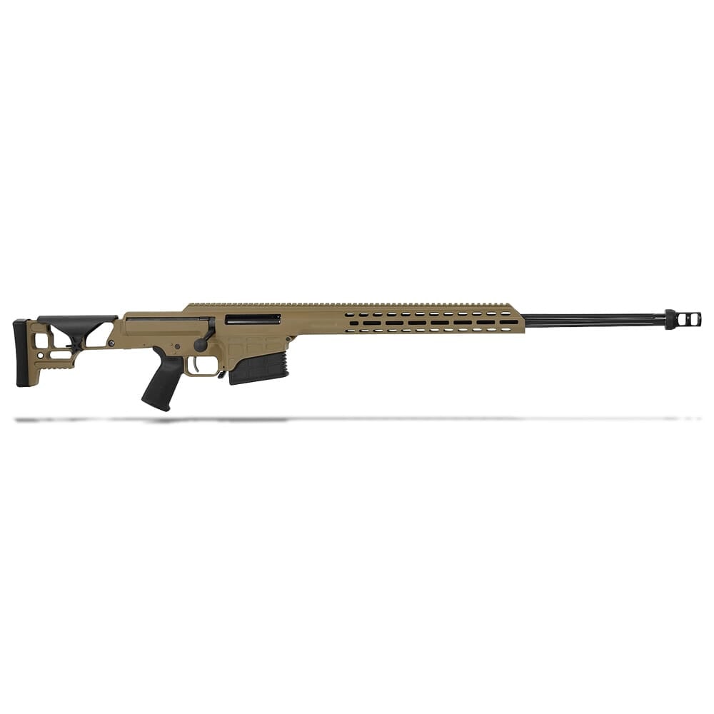 Barrett SMR MRAD Fixed Stock 338 Norma Mag FDE 26" Fluted Bbl 1:9.4" Rifle w/ 10 Rnd Mag, Acc. Rail, & Box w/ Custom Foam 18506