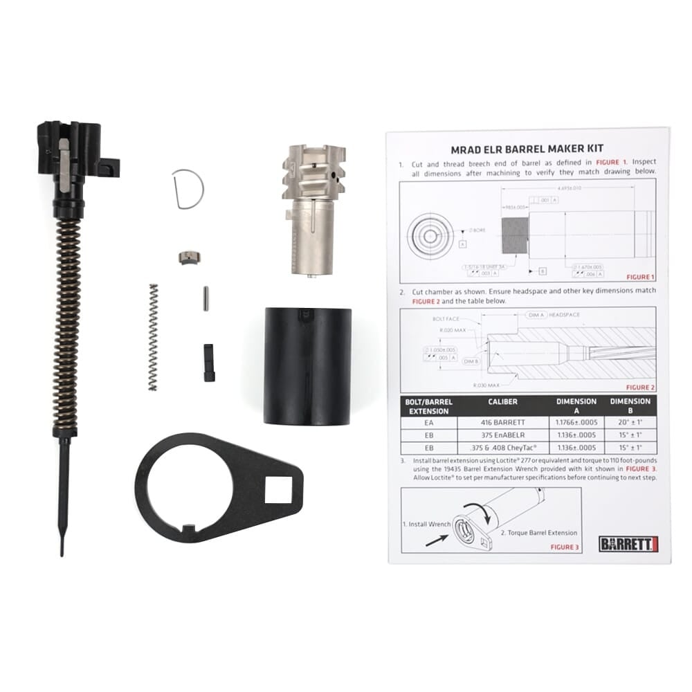 Barrett MRADELR Barrel Maker Kit , 375 EnABELR "EB" 19436