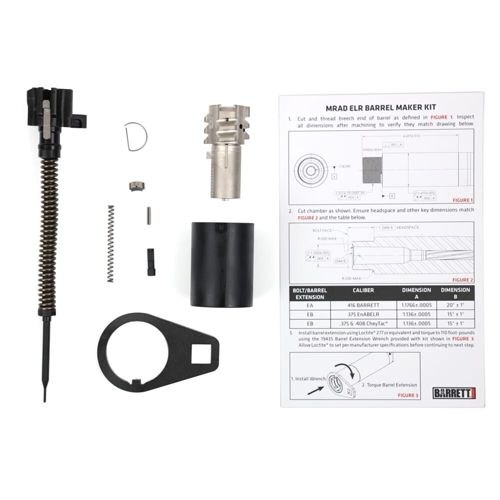 Barrett MRADELR Barrel Maker Kit,  416 Barrett "EA" 19552