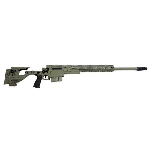 Accuracy International AXMC MKIII 338NM 27" 1:9 RH Bolt Action Rifle w/ Folding Green Synthetic Stock AXMCIII-338NM-GR-TAC