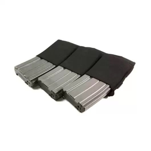 Blue Force Gear Helium Whisper, Ten Speed, Triple AR10, Magazine Pouch, Black HW-TSP-SR25-3-BK