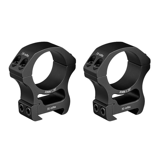 Vortex Optics Pro Series 30mm Rings High - 1.26" PR30-H