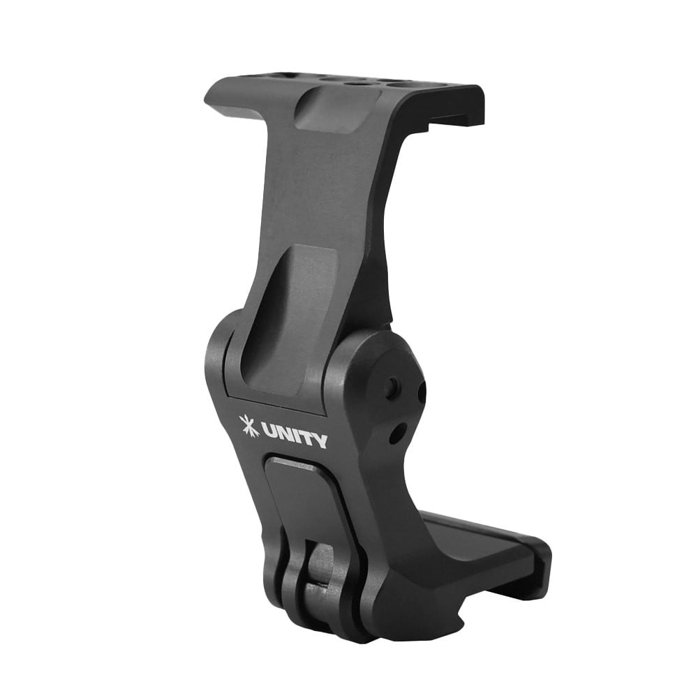 Unity Tactical FAST Flip to Center Magnifier Mount OMNI w/ Integrated QD Lever, Black FST-OMB