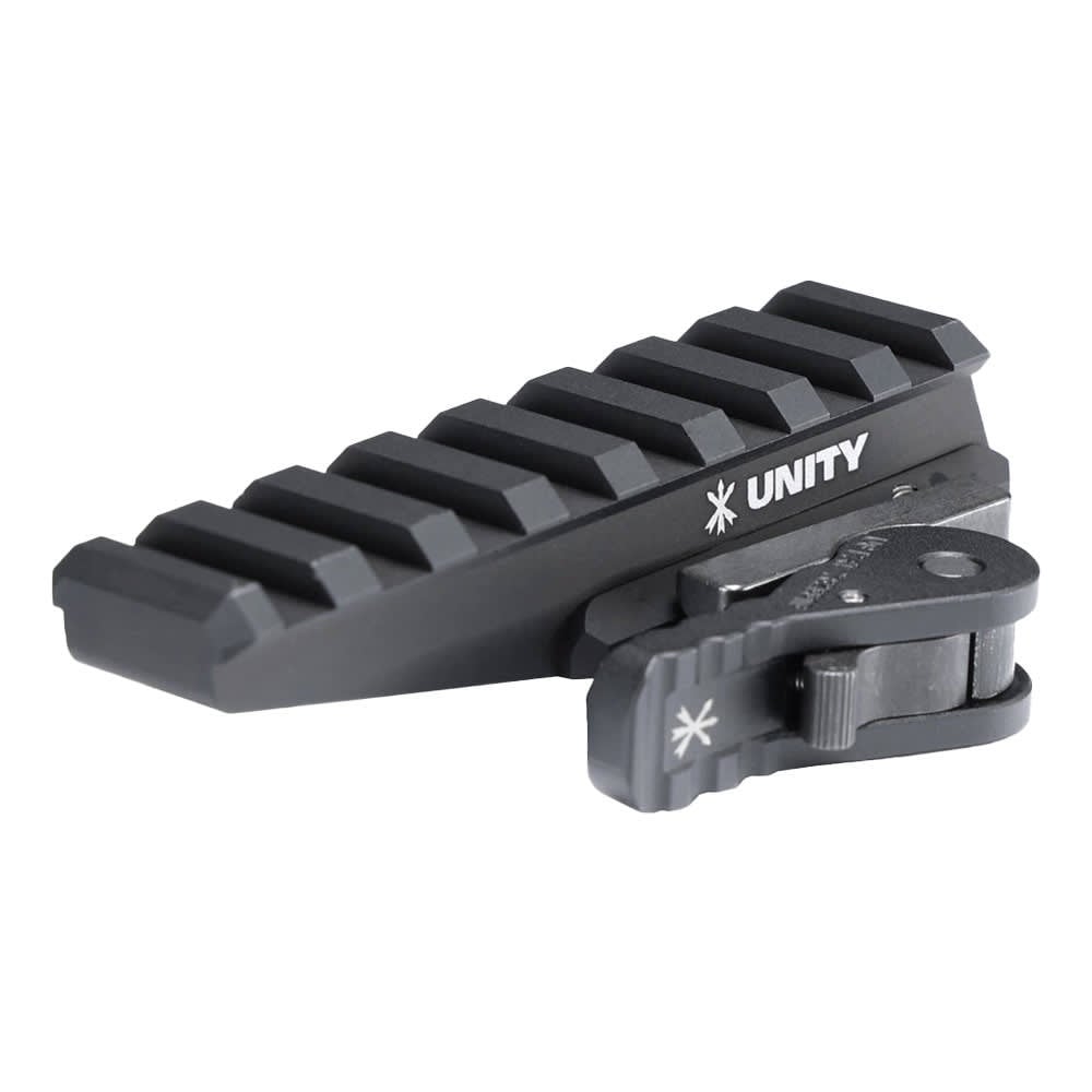Unity Tactical FAST Picatinny Optic Riser 2.26" centerline for Lower 1/3 Optics, Black FST-ORB