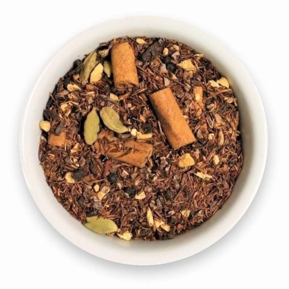 Image of Hot Chocolate Rooibos tea leaves.