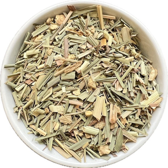 Image of Organic Lemongrass and Ginger herbal tea.