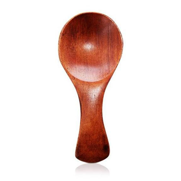 Darker wooden tea spoon.