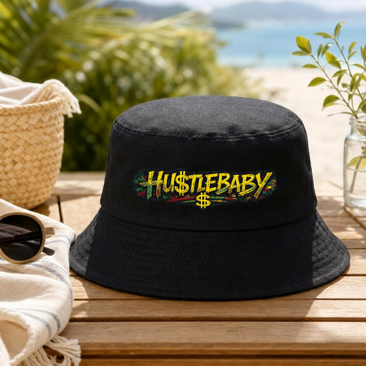 Embroidery Bucket Hat - fivestar drip apparel