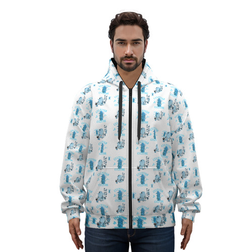 All-Over Print Unisex Pullover Hoodie With Zipper Closure | 310GSM Cotton