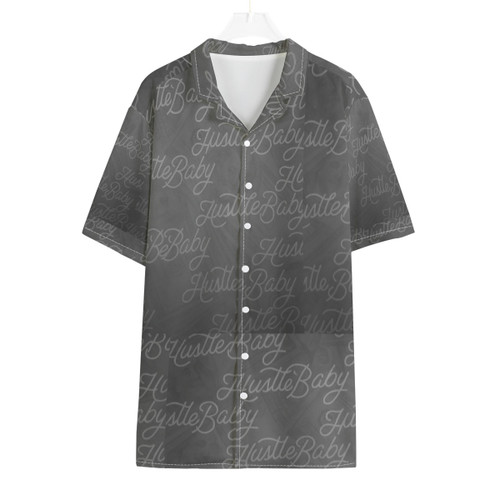 blue boi Men's Classic Hawaiian Shirt - Lightweight Breathable Fabric with Roman Collar