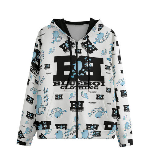 Blue Boi Clothing Unisex Zipper Hoodie 310GSM 100% Cotton Eco-Friendly Warm Pullover