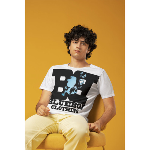 Blue Boi Clothing Men's Classic Round Neck Loose Fit T-Shirt - Comfortable Daily Wear Jersey Fabric