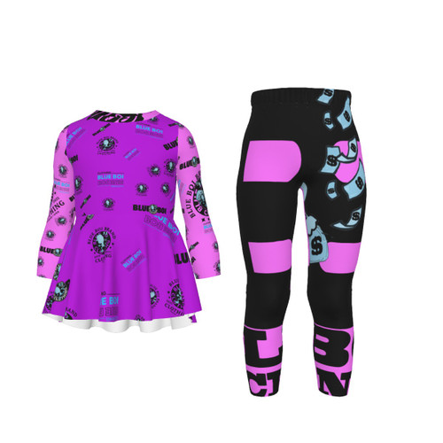 All-Over Print Royalty Girl Kid's Casual Suit