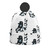 SEC 2 All-Over Print Knitted Hat With Pom-Pom