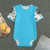 All-Over Print Blue Baby Bodysuits