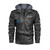 Men's Zip Leather Jacket |DTF