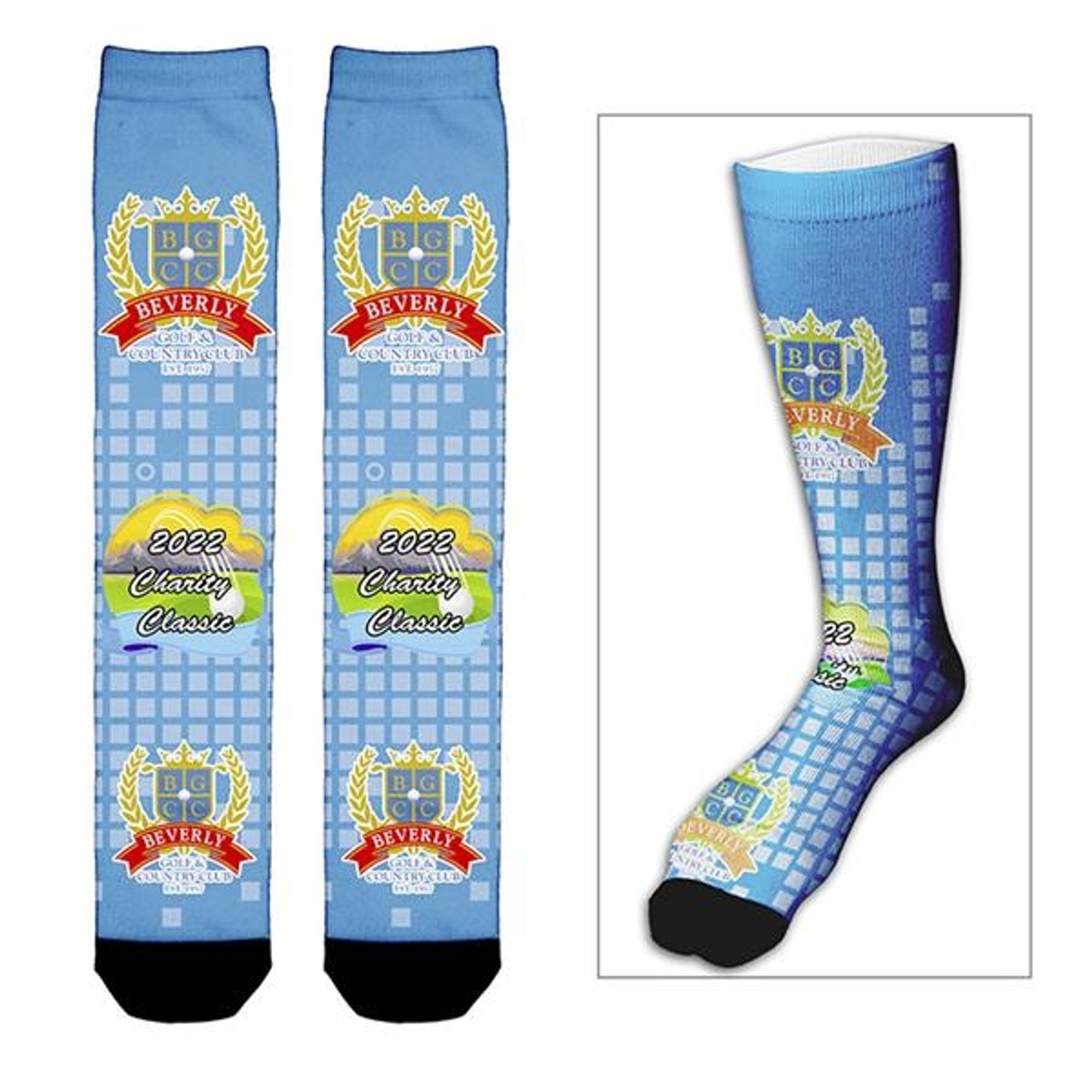 Dye Sublimated Crew Socks