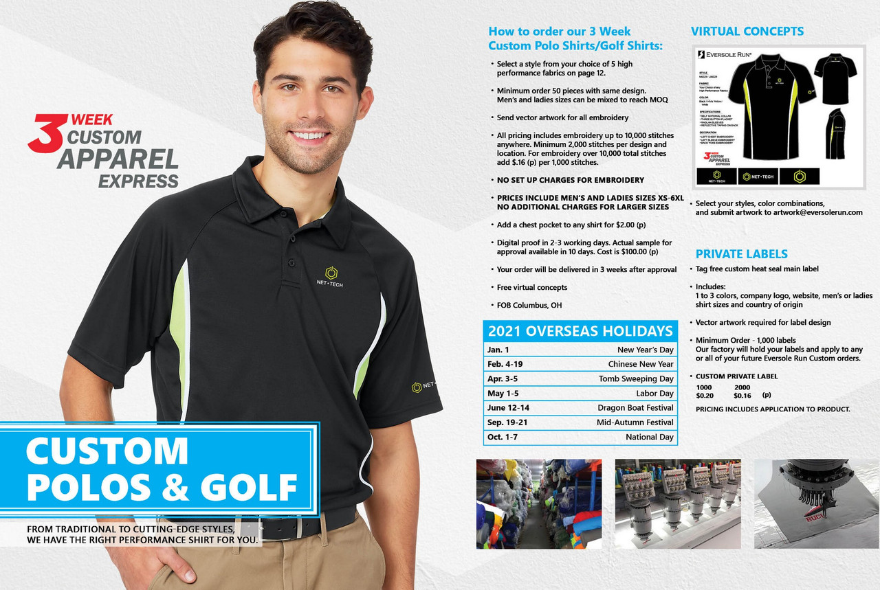 custom polo golf shirts