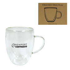 (12 FL. OZ.) CLEARVIEW GLASS MUG (12 FL. OZ.) CLEARVIEW GLASS MUG