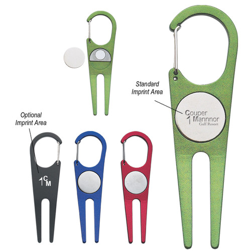 Aluminum Divot Tool with Ball Marker