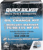 Quicksilver - Oil Change Kit 25W-40 for 4-Stroke 75hp, 90hp and 115hp Mercury 1.7L outboards 8M0081913