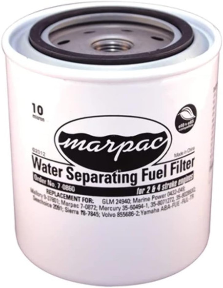 Marpac - Fuel Water Separator Spin on Fuel Filter 10 Micron, 7-0860