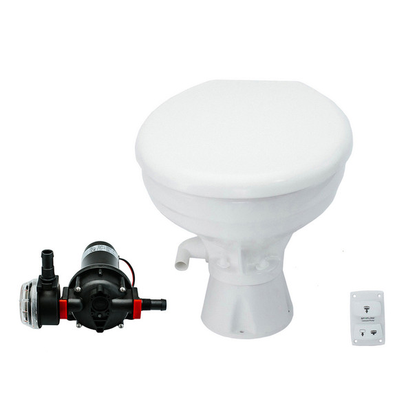 Johnson Pump AquaT Toilet Silent Electric  Comfort - 24V w\/Pump [80-47232-02]