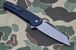 PRO-TECH Malibu Textured Black Reverse Tanto Flipper