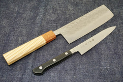  2-Piece Knife Set - Tadafusa Nakiri & Tojiro Petty