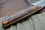 Carter Cutlery Muteki Deba Butcher Knife - Brown Liners