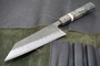 Hatsukokoro Shinkiro Damascus AS Bunka Knife - 165mm