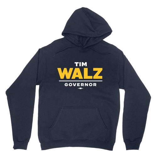 Walz For Governor (Navy Pullover Hoodie)