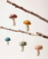 Felted Mushroom Ornament Felted Mushroom Ornament