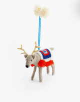 Felted Wool Reindeer Ornament  Felted Wool Reindeer Ornament