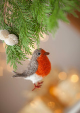Felted Wool Robin Ornament  Felted Wool Robin Ornament