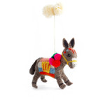 Felted Wool Donkey Ornament  Felted Wool Donkey Ornament