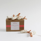 Wool Felt Shrimp Cocktail Ornament Set