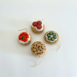 Felted Bagel Box Ornament Set Felted Bagel Box Ornament Set