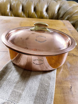 Christofle Copper and Silver Lidded Pot From Grand Hotel Victoria in San Bernardino Switzerland Christofle Copper and Silver Lidded Pot From Grand Hotel Victoria in San Bernardino Switzerland