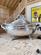 1887 Silver Plated Tureen from Steam Yacht Punjaub 1887 Silver Plated Tureen from Steam Yacht Punjaub