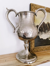 1902 Silver Plated English Pigeon Racing Trophy
